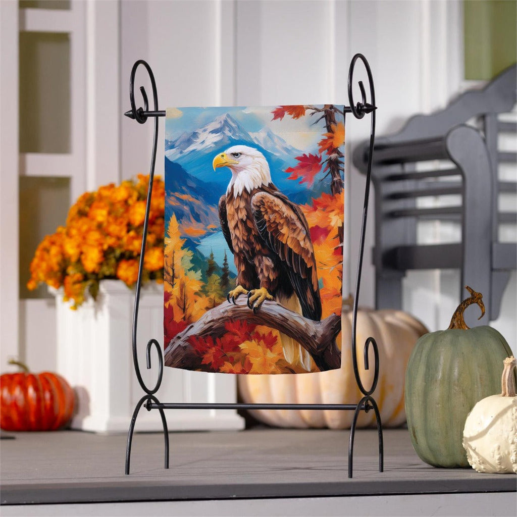 Regal Fall Eagle 2 Sided Garden Flag