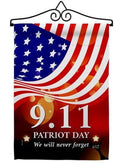 Remember 9/11 Garden Flag 2 Sided Patriot Day