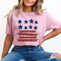 Retro Stars And Stripes Americana Pride Vintage Color Blast Premium Comfort Colors Tee