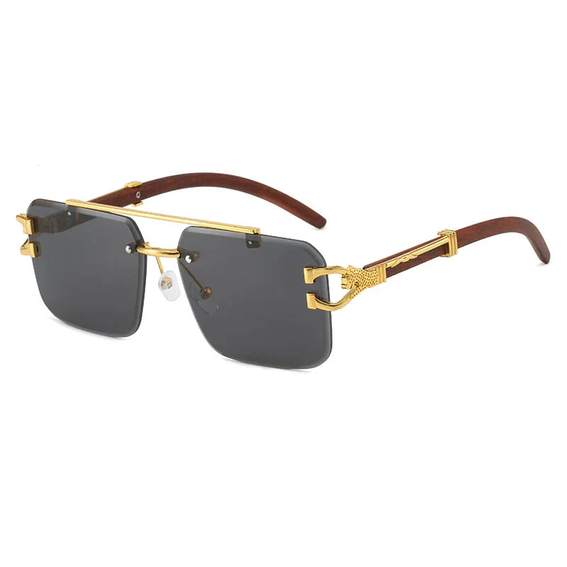 Rimless Cut Edge Sunglasses