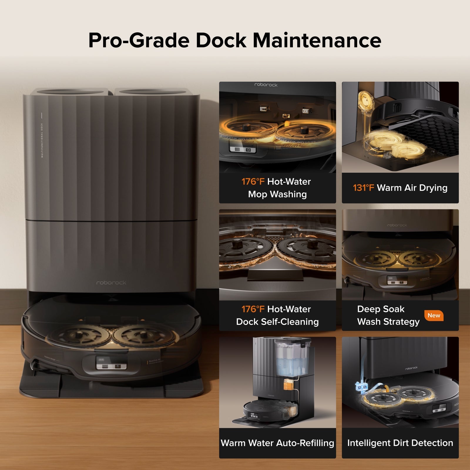 Roborock Qrevo Edge 2 - 25,000 Pa HyperForce™ Suction & Dual Anti-Tangle System