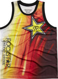 Rockstar Bball Jersey Faded - White