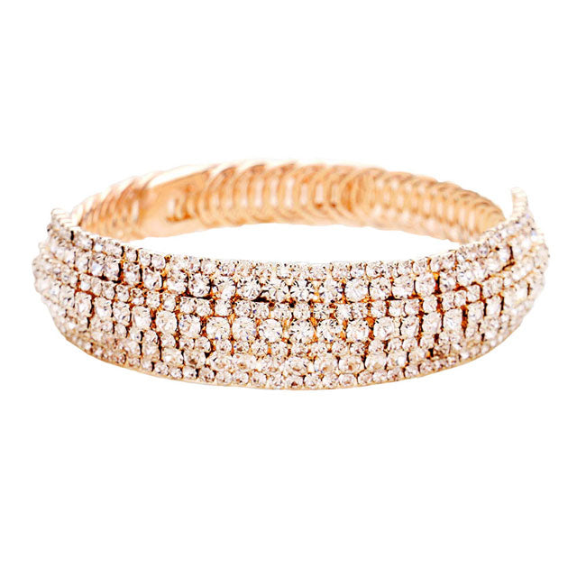 Rhinestone Pave Evening Bracelet