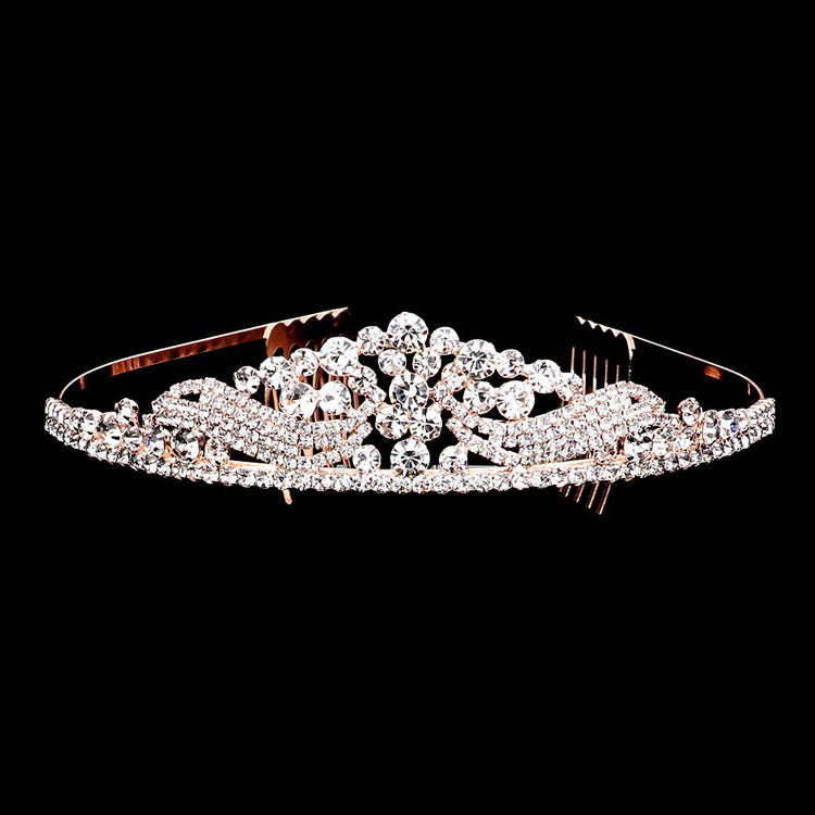 Glass Crystal Pageant Queen Tiara