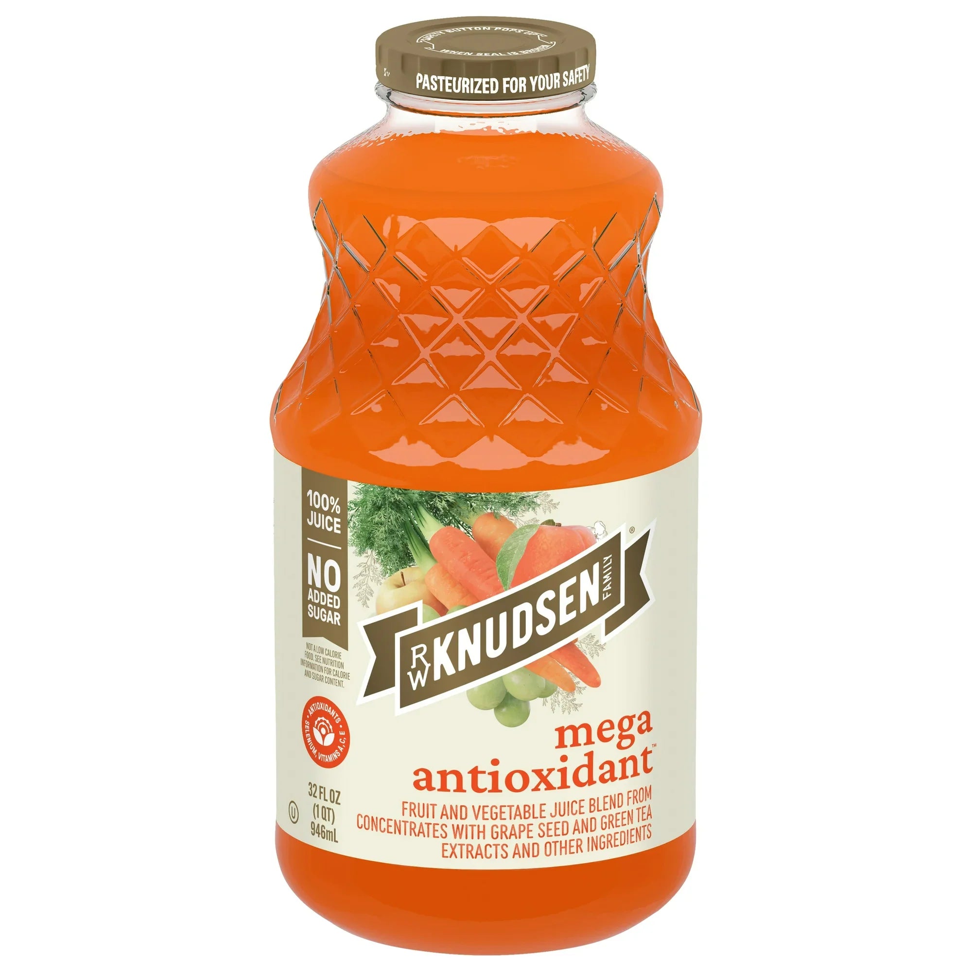 R.W. Knudsen Mega Antioxidant Juice, 32 fl oz., Pack of 6