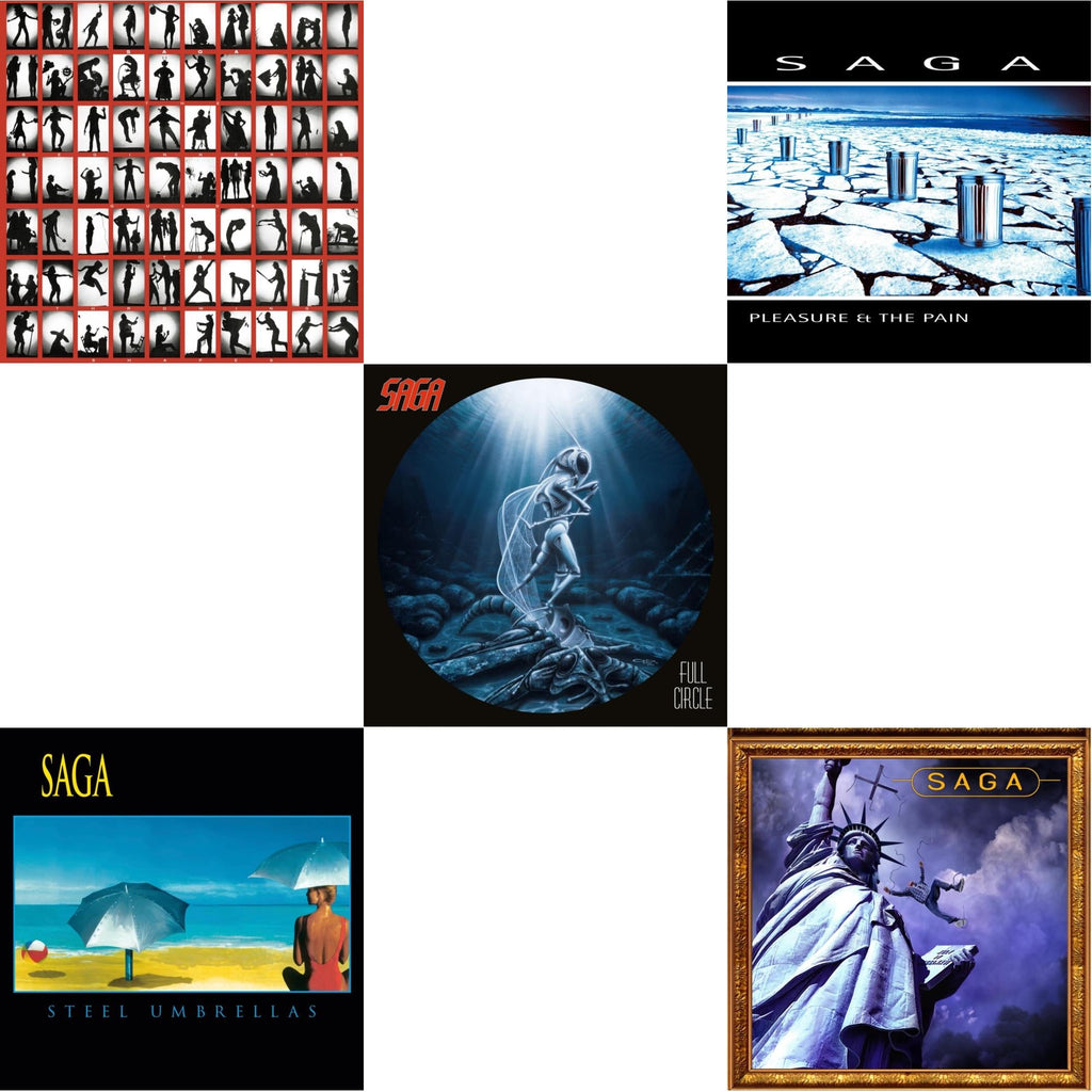 Saga - Beginner's Guide To Throwing Shapes (180G/Remastered) & Steel Umbrellas & Generation 13 (2LP) & Pleasure & The Pain & Full Circle (2021 Reissue)