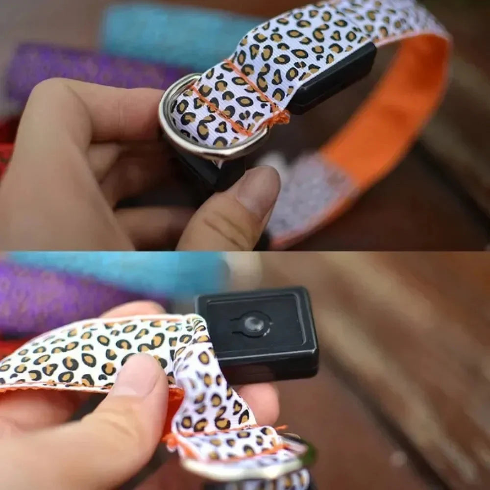 LED Leopard Dog Collar