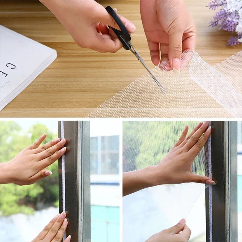 Mosquito Window Net Door Screen | DIY Self-Adhesive Insect Mesh