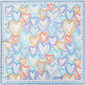 Heart Pattern Square Bandana Scarf