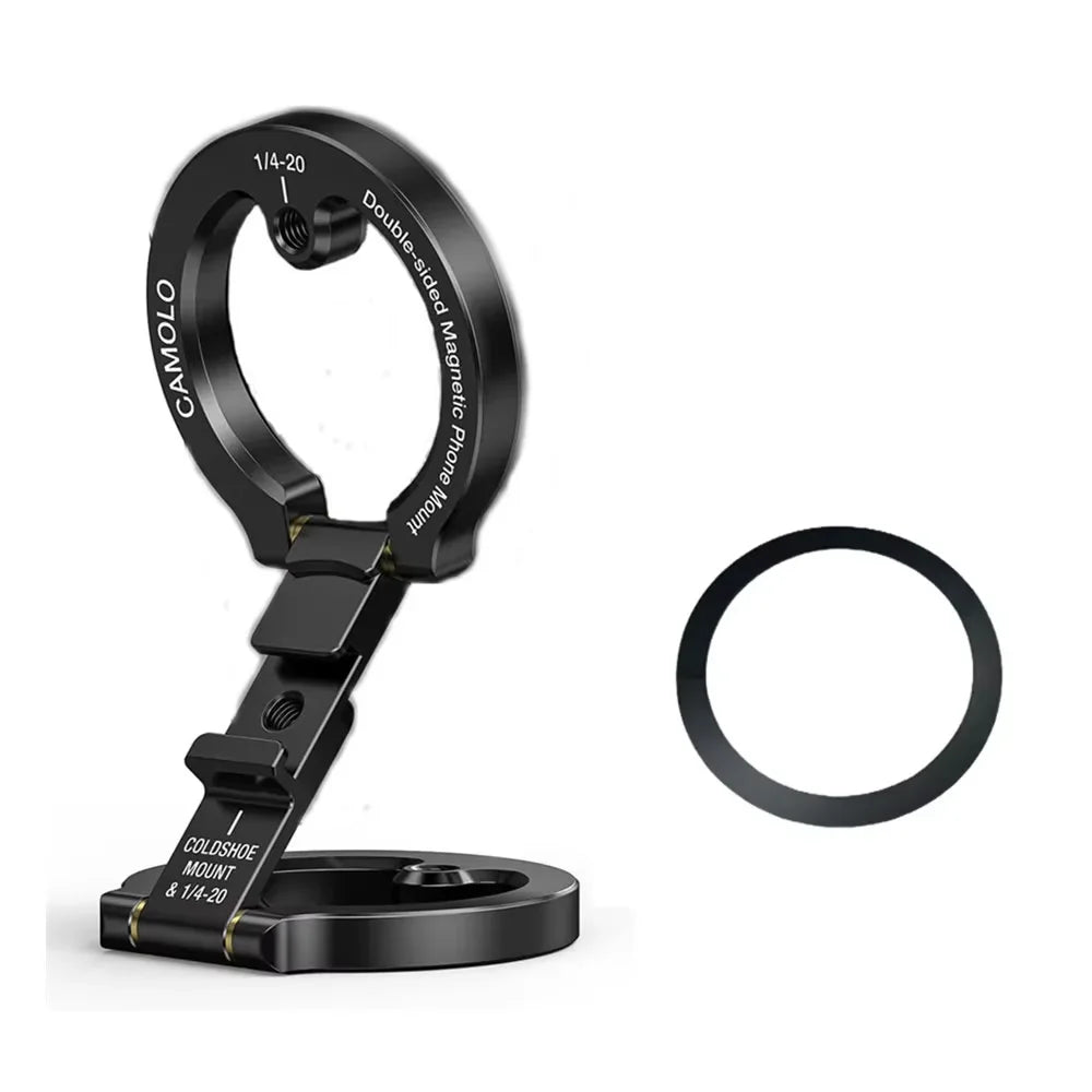 YELANGU Dual Magnetic Phone Holder for Travel and Tripod