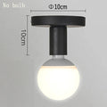 Modern Black E27 Lamp Base Nordic Retro Iron lamp Decor For Living Room Bedroom Bathroom Ceiling Light Wall Lamp Holder