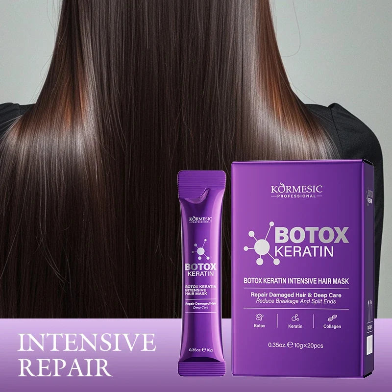 Keratin Hair Mask Magical 5 Second Repair Damage Frizzy Soft Smooth Shiny Hair Deep Moisturize Hair Treat Repair Hair Care Mask