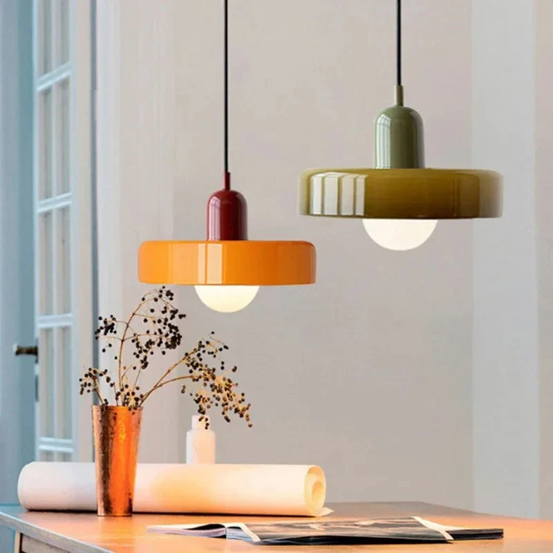 Nordic Glass Bauhaus Dining Room Chandelier Living Room Bedroom Bar Retro Coffee shop Decoration Chandelier Lighting Fixtures