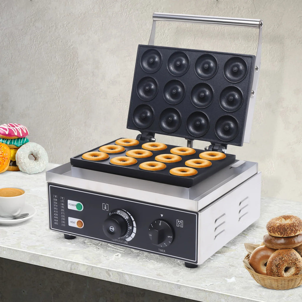 Sweetmile Portable Commercial Donut And Waffle Maker Nonstick Surface