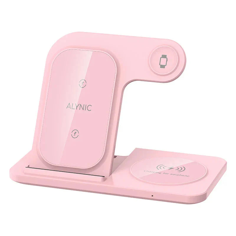 LED Fast Wireless Charging Station