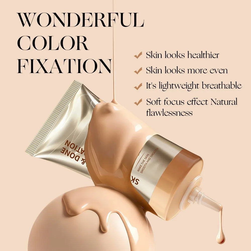 Moisturizing Skin Tint Foundation for All Skin Types, Moisturizing Light Texture Natural Concealer Long Wear Face Makeup
