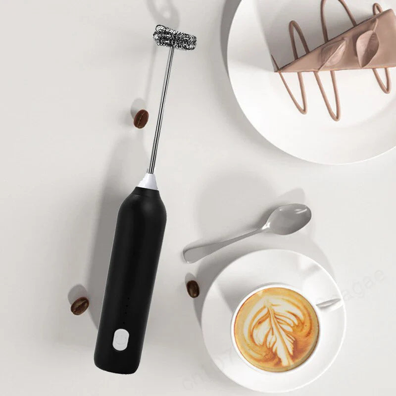 Upgraded Electric Coffee Frother And Milk Whisk USB Rechargeable