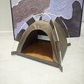Pet Teepee Durable Floor Mat Dog & Cat House for Indoor/Outdoor Camping Comfortable for Pets Foldable Cat Bed and Dog Bed cage