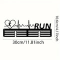 1pc Metal Black Medal Display Stand - Multifunctional Hanging Storage Rack for Running Sports Medals, Home & Office Decor