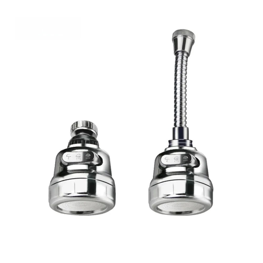 360 Degree Swivel Kitchen Faucet Aerator Adjustable Dual Mode Sprayer Filter Diffuser Water Saving Nozzle Faucet Connector