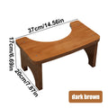 Sturdy Portable Bamboo Toilet Squat Stool for Adults,Wide and Stable,Bathroom Potty Stool,Easy to Use and Clean, Portable Design