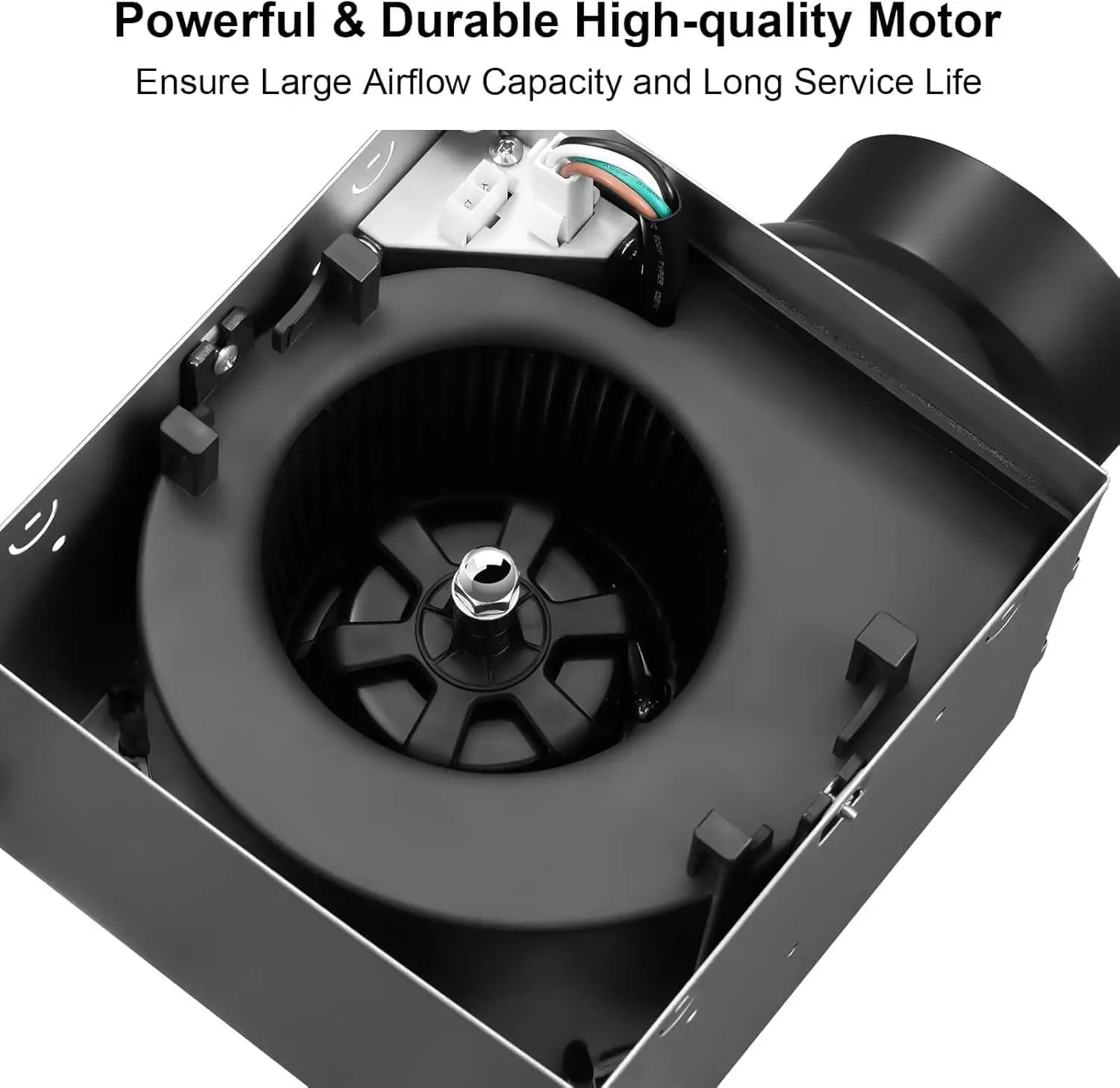 JOEAONZ Three Temperature LED Bathroom Exhaust Fan With Light
