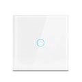 AC100-240 Touch Switch Power Led Panel Wall Light Switches Tempered Black White Crystal Glass 1/2/3 Gang Interruttore Switch
