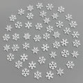 50Pcs Snowflake Christmas Decoration DIY Hanging Christmas Tree Accessories Party Table Home Decor New Year Winter Navidad Gifts