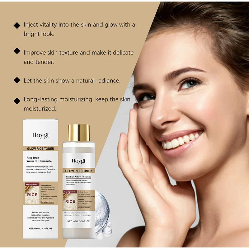 Peel Shot Ampule Set Rice Toner Moisturizing Facial Essence Glowing Skin Water-oil Balancing Essence Revitalizing Skin Dullness
