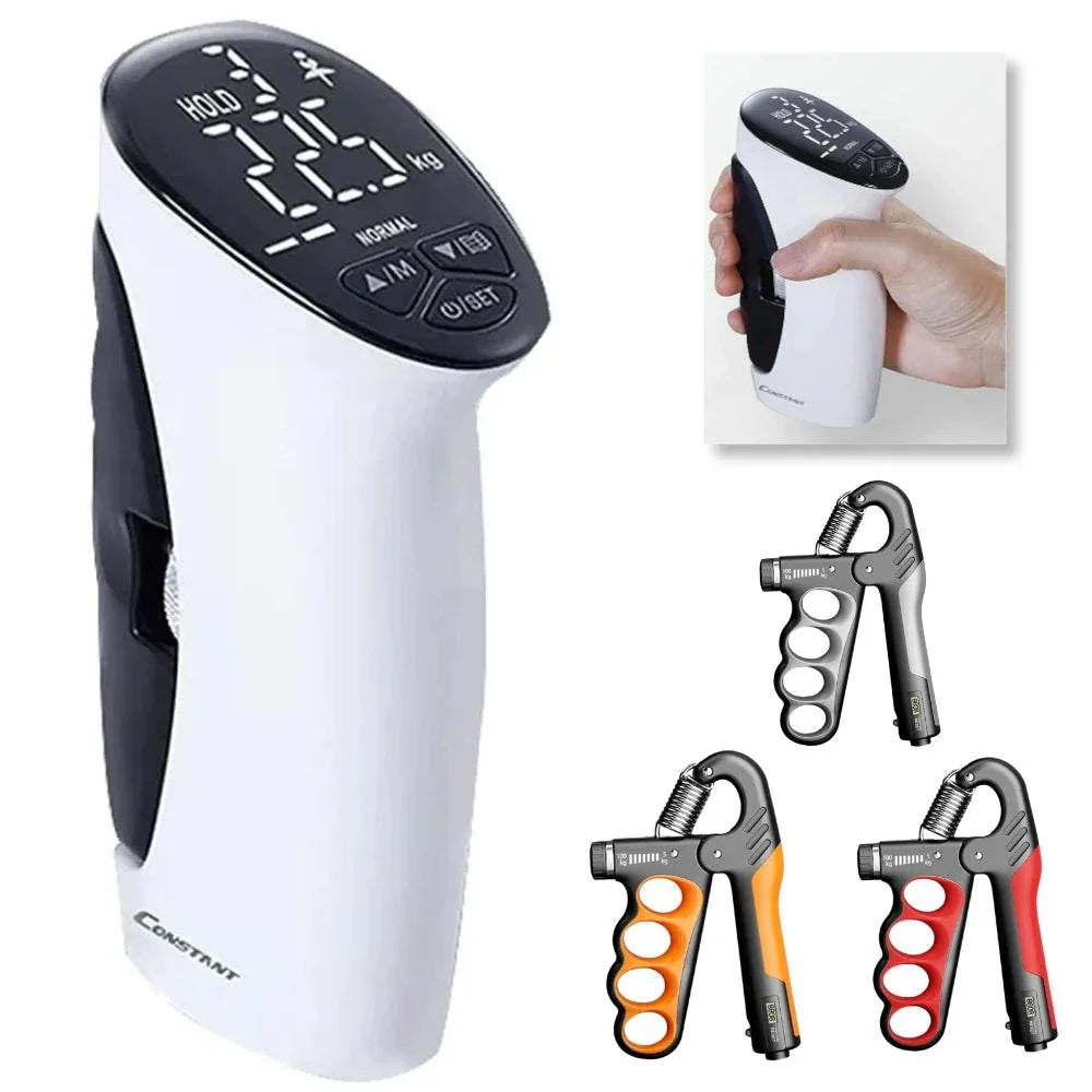 LED Digital Electronic Hand Grip Power Strength Trainer Tester