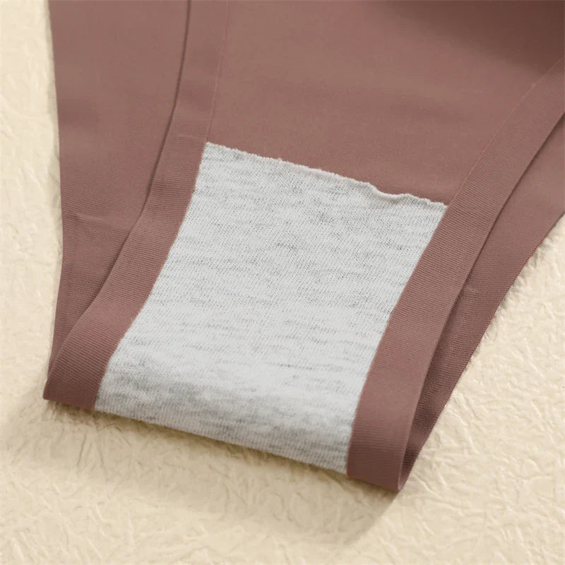 10Pcs Seamless Thong Women Thin Strap Low Waist High Flexibility Panties Sexy Underwear Ladies Briefs T-back Comfortable Women