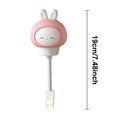 USB Night Light LED Voice Control Cute Cartoon Night Lamp Bear Kitten Remote Control for Baby Kid Bedroom Decor Bedside Lamp