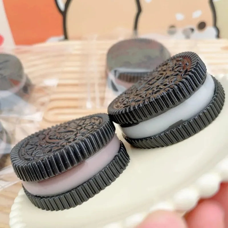 Squishy Handmade Silicone Cookies Fidget Toy | Slow Rebound Stress Relief Pinch Toy for Kids
