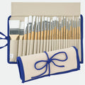 Professional Paint Brush Set 24 Piece For Oil Acrylic Watercolor