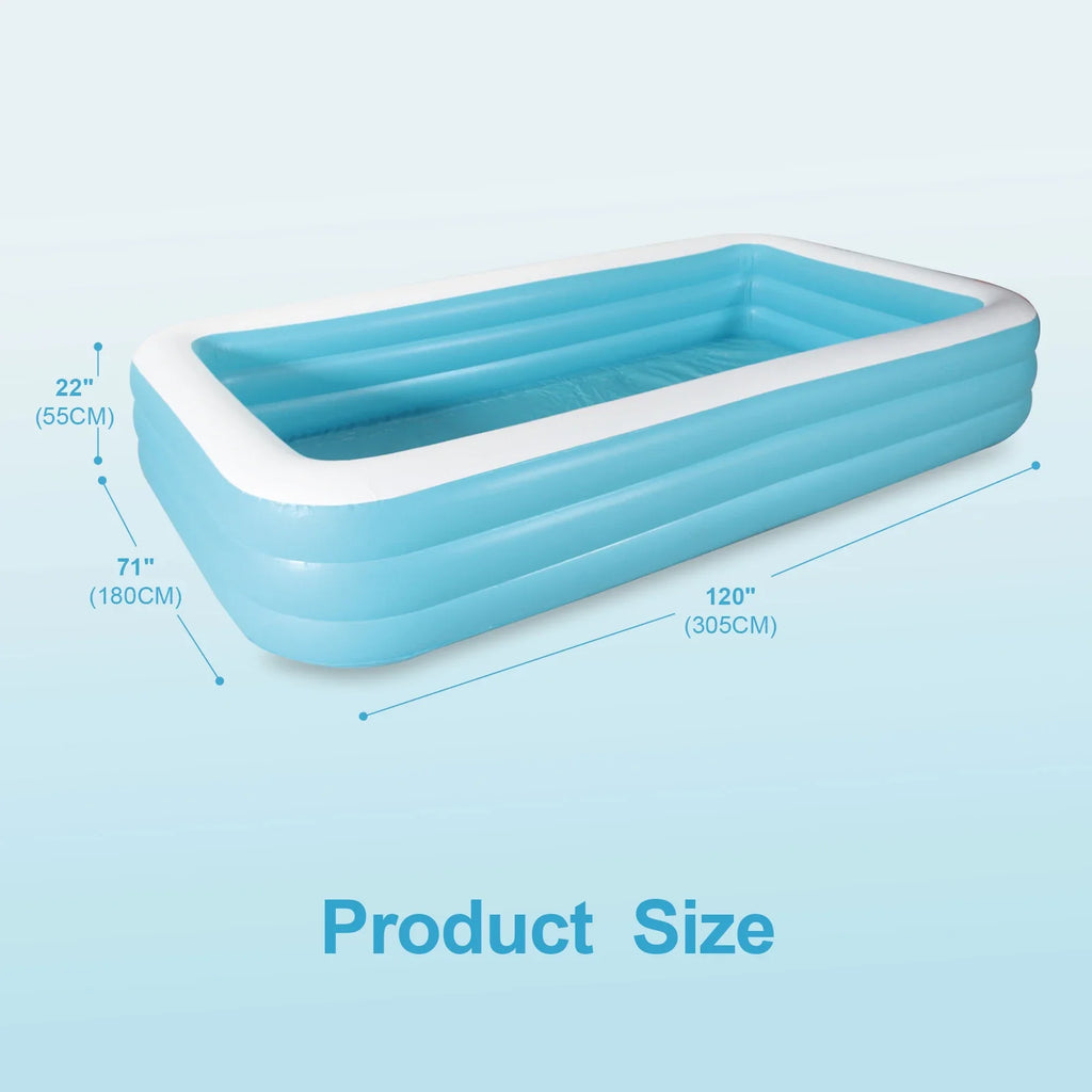 CADALENE Inflatable Family Pool for Kids and Adults Outdoor