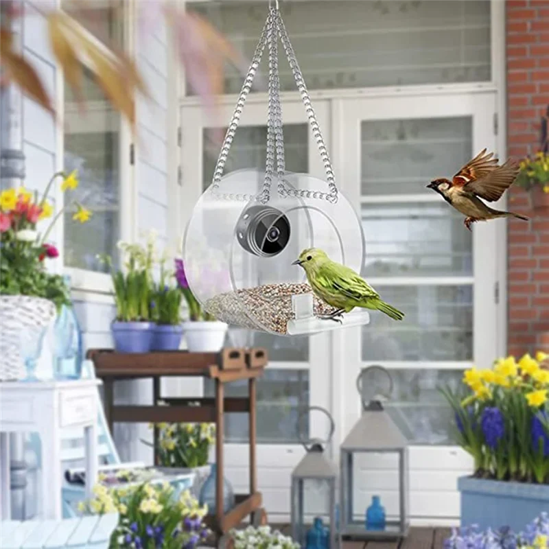 A19F-Bird Feeder With Camera, With HD Night-Version As Shown For Outdoor Bird Watching & Capture Photos B