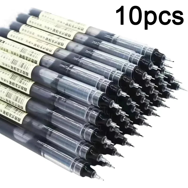 Gel Pen Set With Smooth Liquid Ink Needle Tip Writing