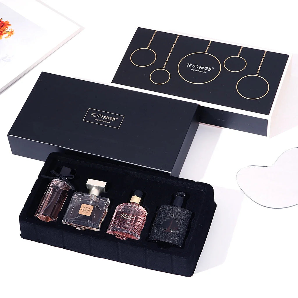 Original Women's Perfume 105ml Four-Piece Set with Fresh Long-Lasting Eau De Parfum Gift Box Plant Floral Scent