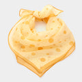 Polka Dot Silk Square Scarf