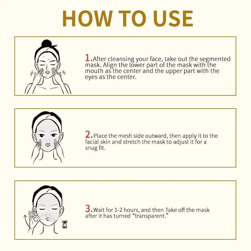 Overnight Collagen Face Mask Wrapping For Anti-Aging Skin Care Mask Moisturizes Skin To Make Wrinkles Less Noticeable Bright