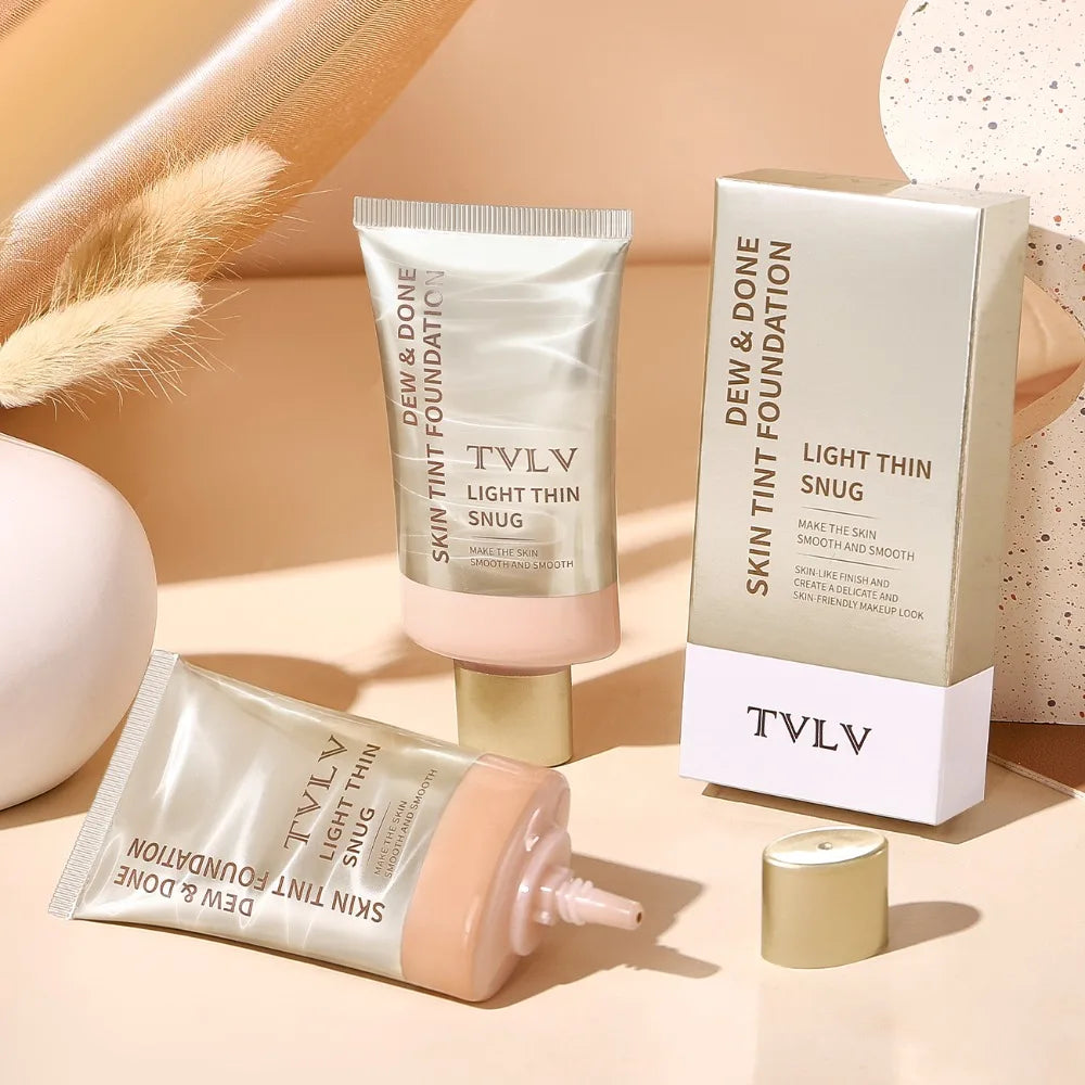 Moisturizing Skin Tint Foundation for All Skin Types, Moisturizing Light Texture Natural Concealer Long Wear Face Makeup