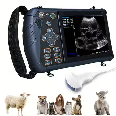 DAWEI Portable Veterinary Ultrasound Scanner (with 3.5MHz Probe), Handheld Animal Ultrasound Device For Pregnancy, For Pigs, Sheep, Dogs, And Cats, Applicable To Farms, Animal Clinics, Etc