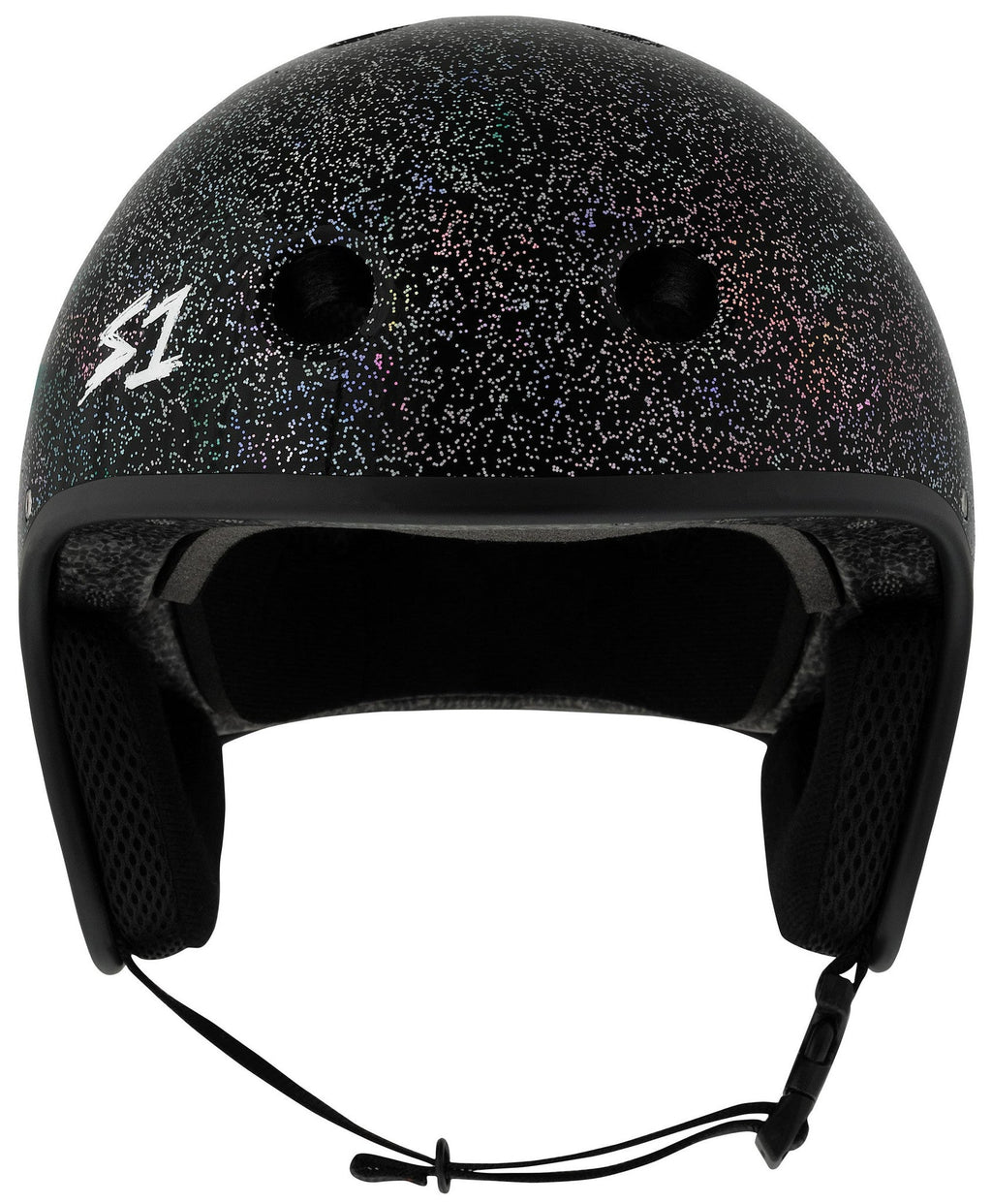S1 Retro Lifer E-Helmet - Black Gloss Glitter