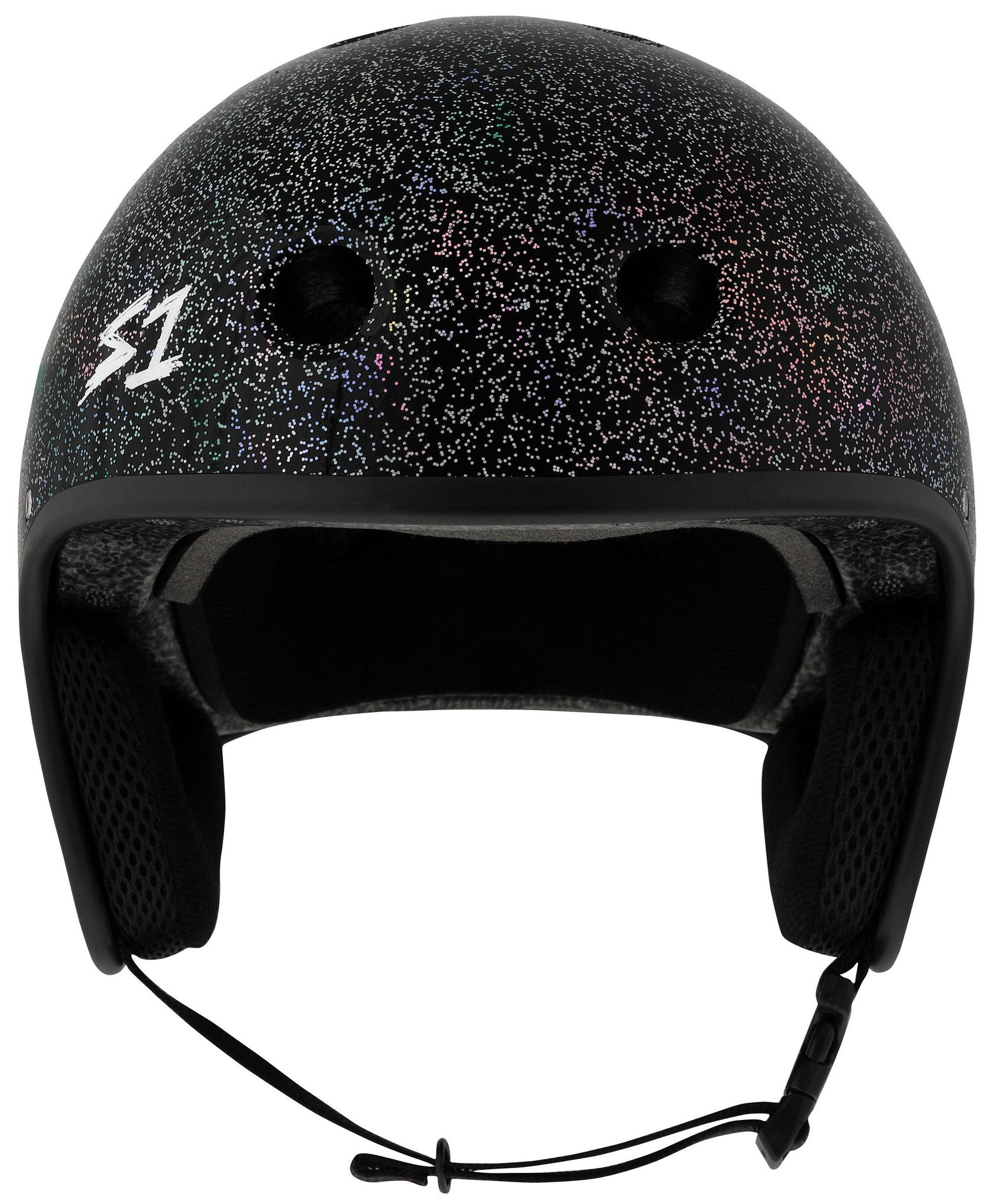 S1 Retro Lifer E-Helmet - Black Gloss Glitter