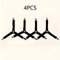 4Pcs Black Anti Slip Triangular Bed Sheet Fixator Adjustable Elastic Straps Tablecloth Holder Mattress Cover Grips