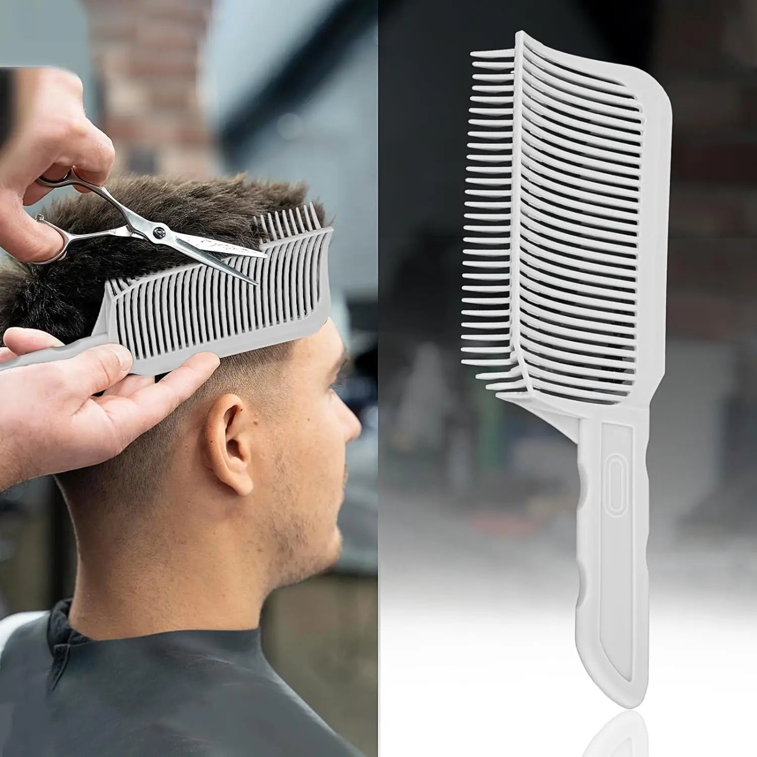 1/3Pcs Barber Hair Comb Kit Flat Top Hair Cutting Fading Stying Fade Comb  Men Fade Brush Salon Hair Tool Accessories