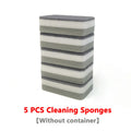 Soap Dispenser Box Press Dispenser Scrubbing Liquid Container Kitchen Bathroom Automatic Detergent Foam Box with Sponge Holder