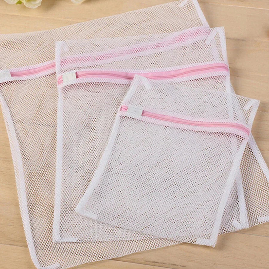 3Pcs/Set Bra Underwear Products Zippered Mesh Laundry Bags Baskets Household Cleaning Tools Accessories Laundry Care