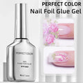 PERPECT COLOR Nail Foil Glue Gel 16ML Foil Transfer Gel for Nails Stickers Transfer Nail Art Gel Nail Polish Manicure DIY