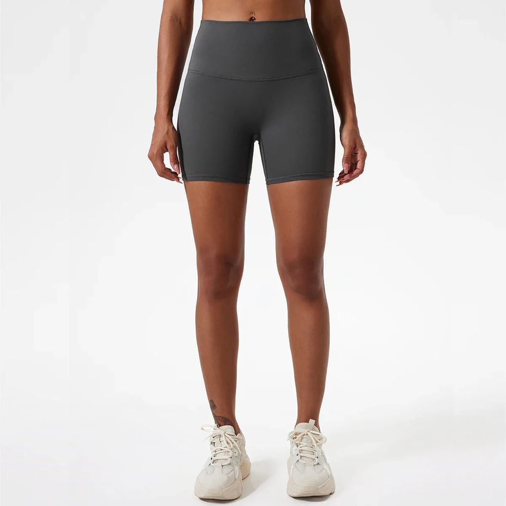 Hearuisavy Summer Soft Yoga Shorts Buttock Lift Gym Leggings Women High Waist Sports Shorts Women Running Workout Shorts Female
